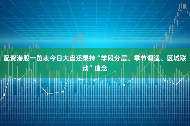 配资港股一览表今日大盘还秉持“学段分层、季节调适、区域联动”理念